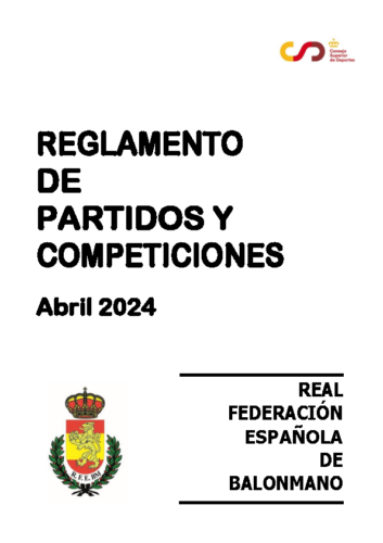 RGTO PARTIDOS Y COMPETICIONES 04/2024