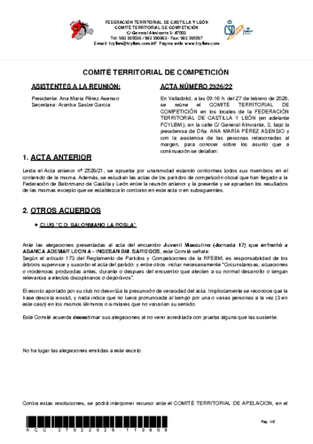 ACTA 22 ORD – 27/02