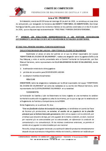 Acta del 25/04/26