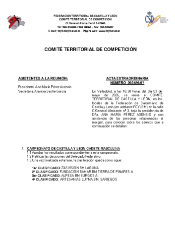 ACTA 07 EXTRA – 03/05