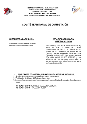 ACTA 09 EXTRA – 11/05